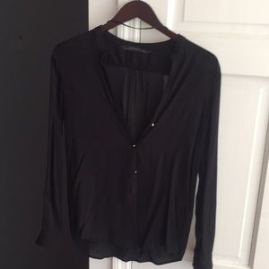 Zara black lightweight shirt